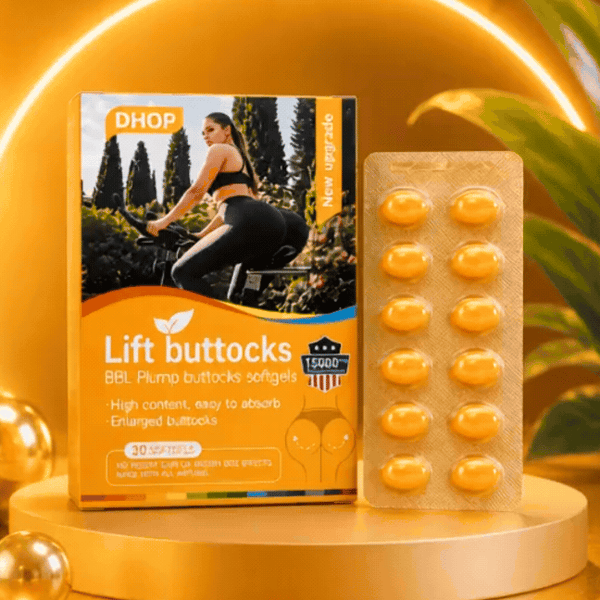 כמוסות רכות BBL Plumb Buttocks להגדלת ירכיים רחבות יותר ועקומות עגולות — תוך 4–8 שבועות באופן טבעי